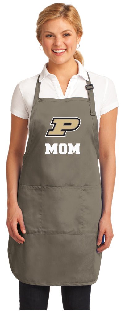 Purdue University Apron Purdue Apron - Stain Resistant Fabric Mom on Khaki