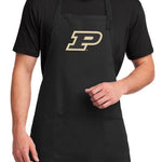 Purdue University Large Apron - Adjustable with Pockets Black