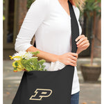 Purdue University Cross Body Bag Shoulder Tote Bag - Sling Style Black