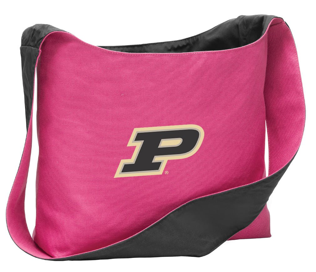 Purdue Crossbody Bag – Boilermakers Cotton Canvas Shoulder Tote Pink