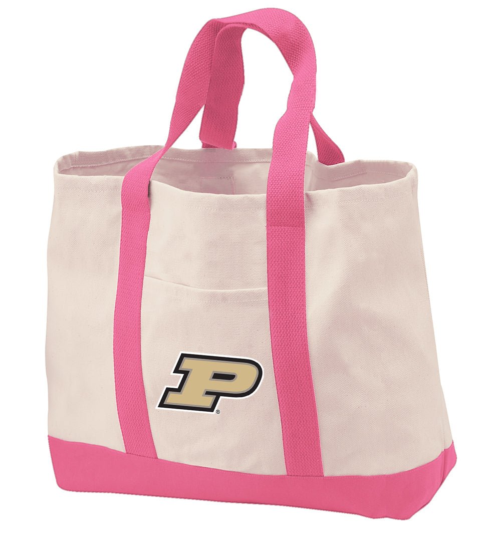 Purdue University Canvas Tote Bag Purdue Classic Tote Pink