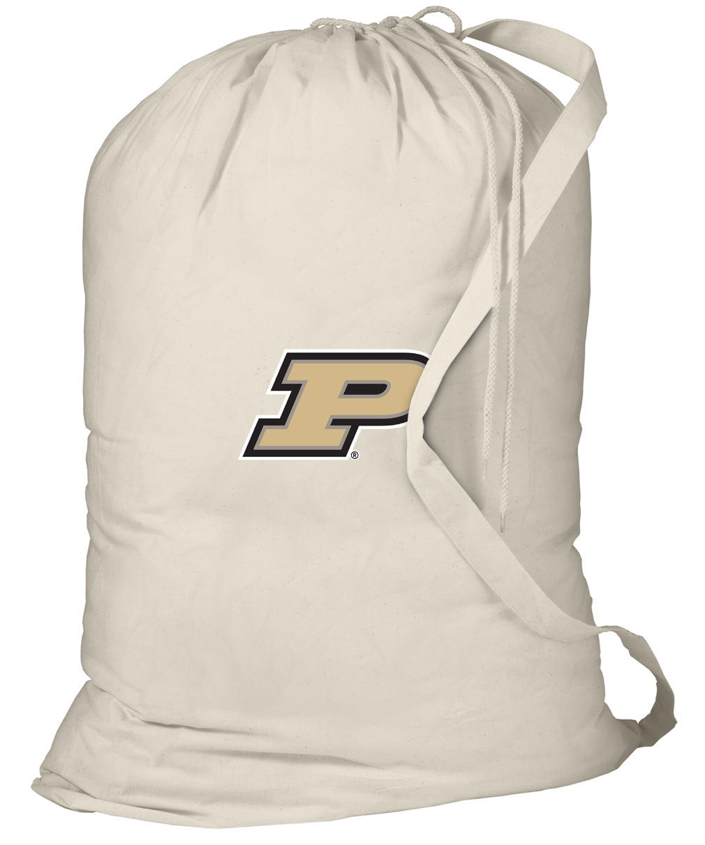 Purdue University Laundry Bag Purdue Clothes Bag Tan