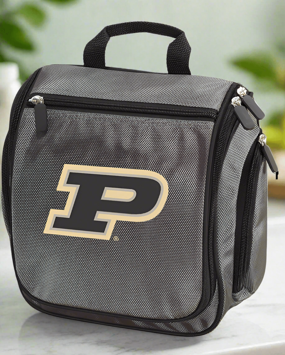 Purdue University Toiletry Bag or Mens Purdue Travel Shaving Kit Gray