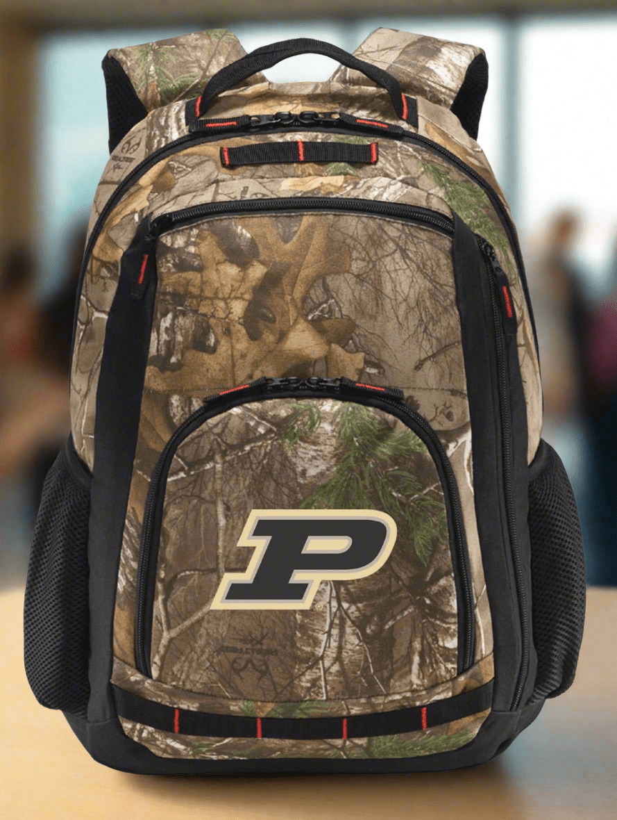 Purdue University Camo Backpack Laptop Computer Backpack