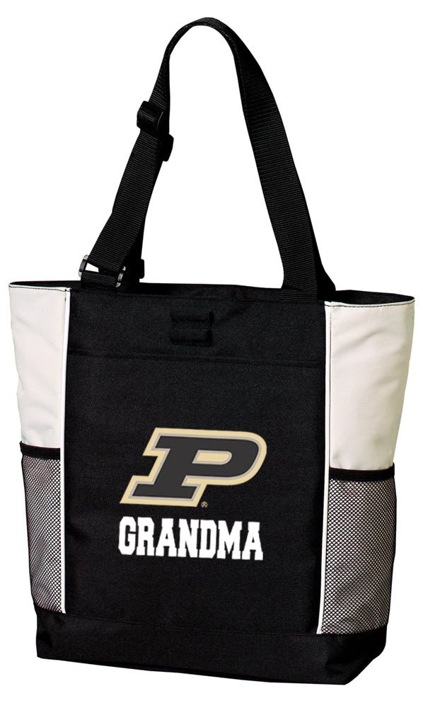 Purdue University Tote Bag Purdue Carryall Tote Grandma on White