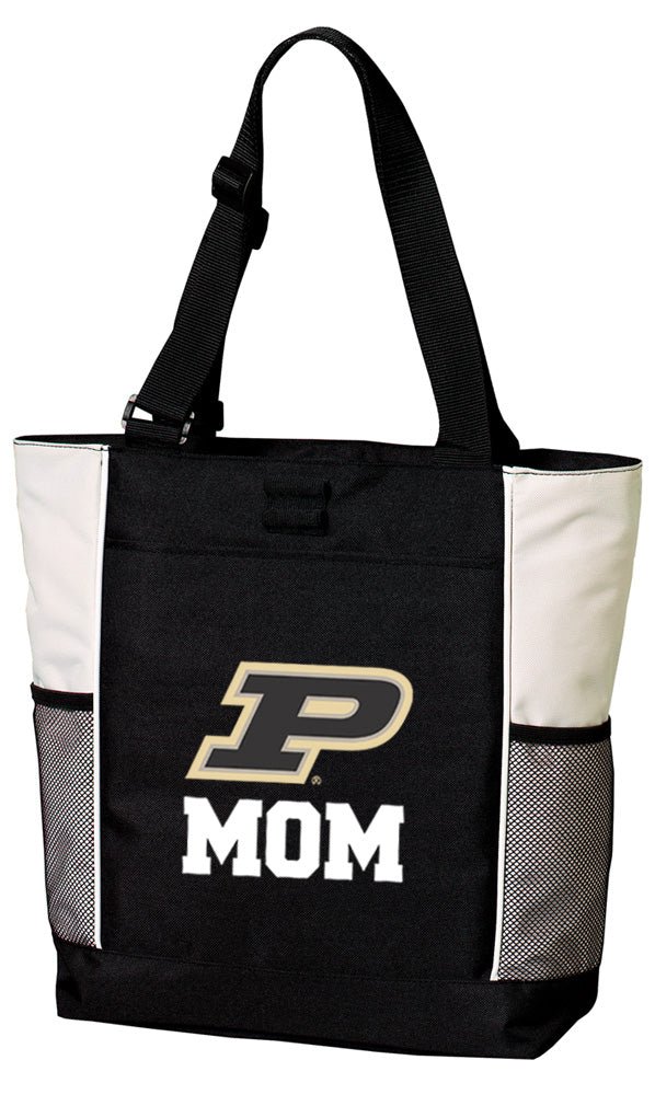 Purdue University Tote Bag Purdue Carryall Tote Mom on White