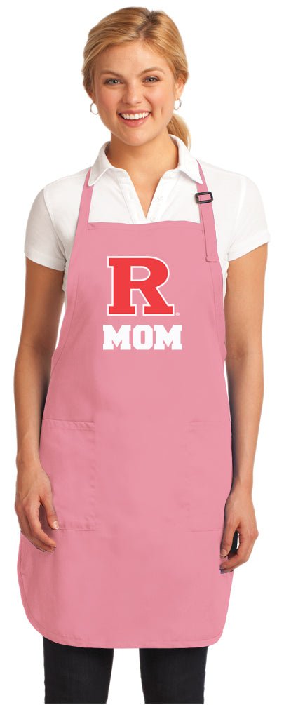 Rutgers Apron RU Apron - Stain Resistant Fabric Mom on Pink