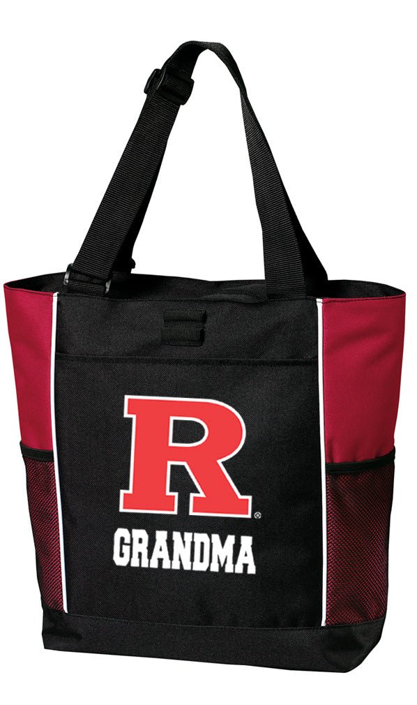 Rutgers Tote Bag RU Carryall Tote Grandma on Red