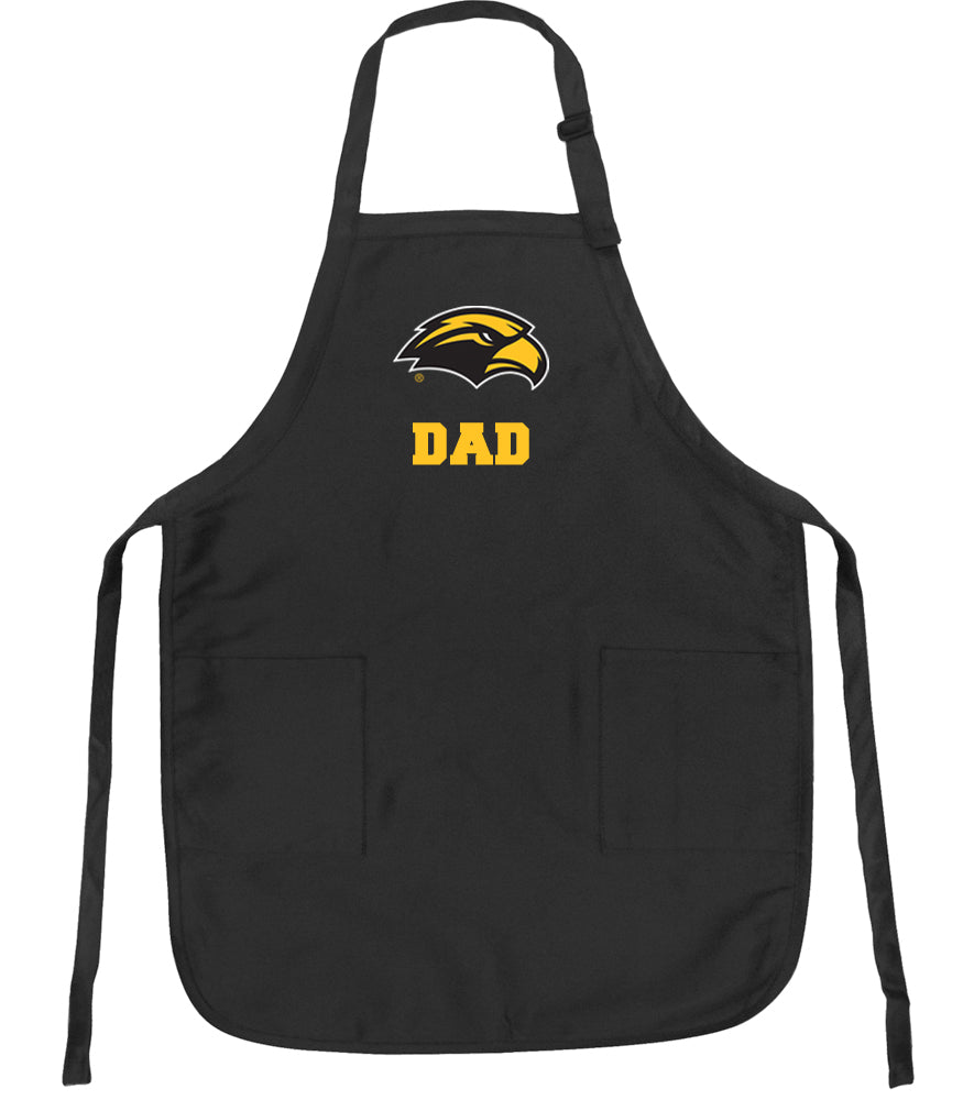 Southern Miss Apron USM Apron - Stain Resistant Fabric Dad on Black