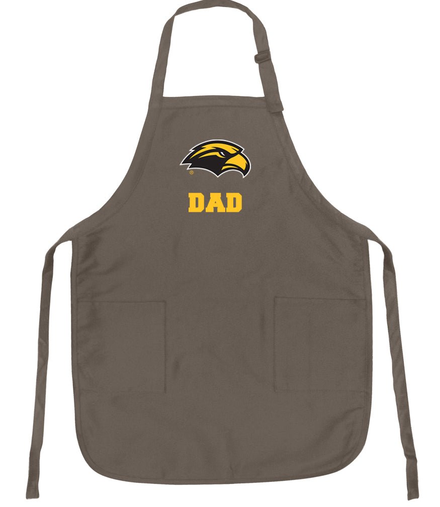 Southern Miss Apron USM Apron - Stain Resistant Fabric Dad on Khaki
