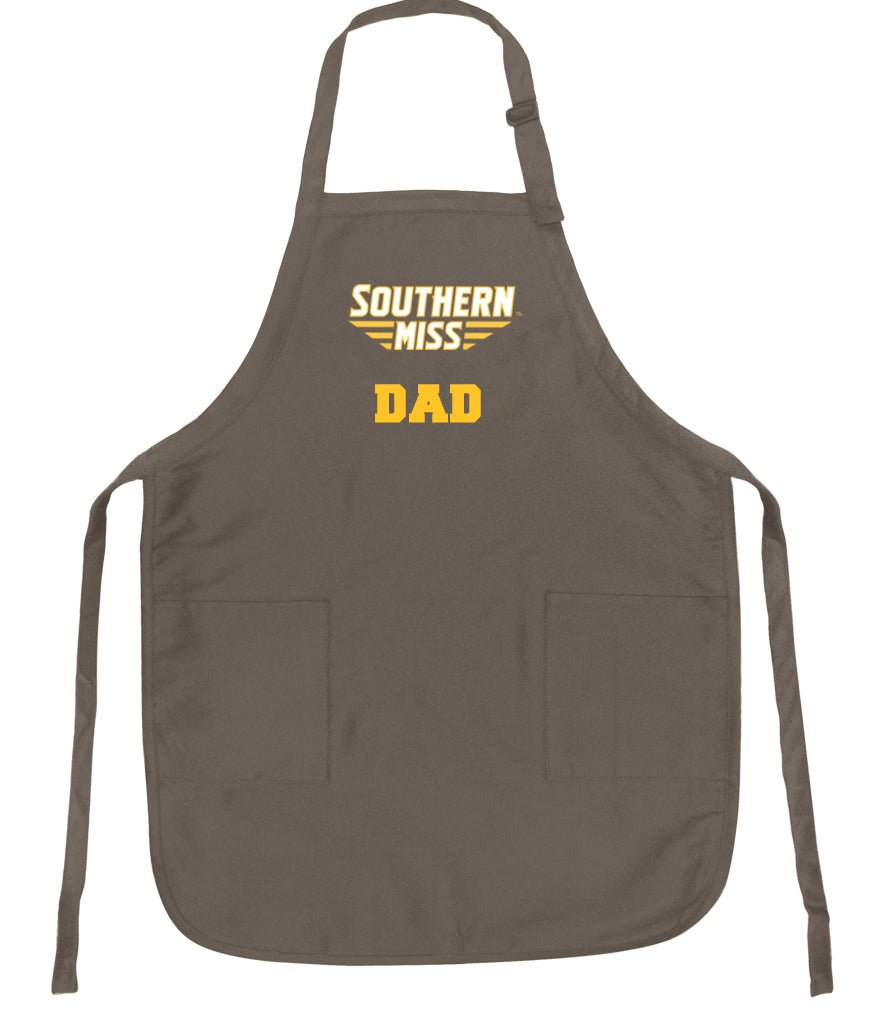 Southern Miss Apron USM Golden Eagles Apron - Stain Resistant Fabric Dad on Khaki