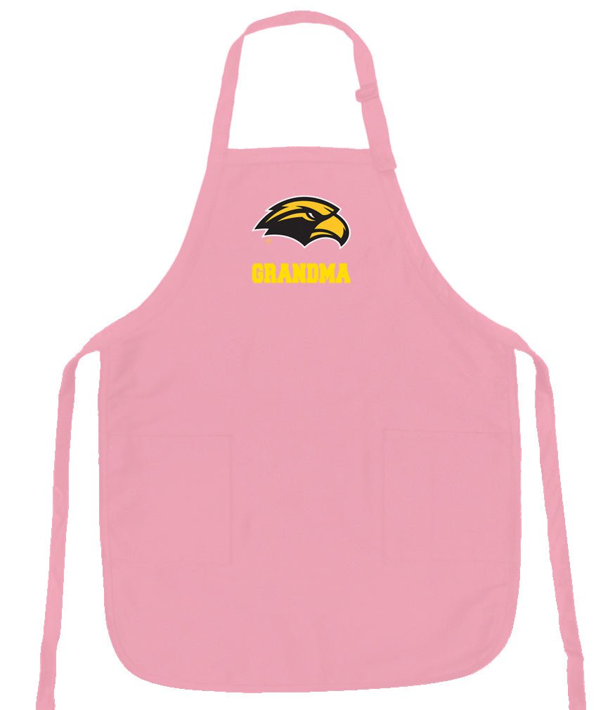 Southern Miss Apron USM Apron - Stain Resistant Fabric Grandma on Pink