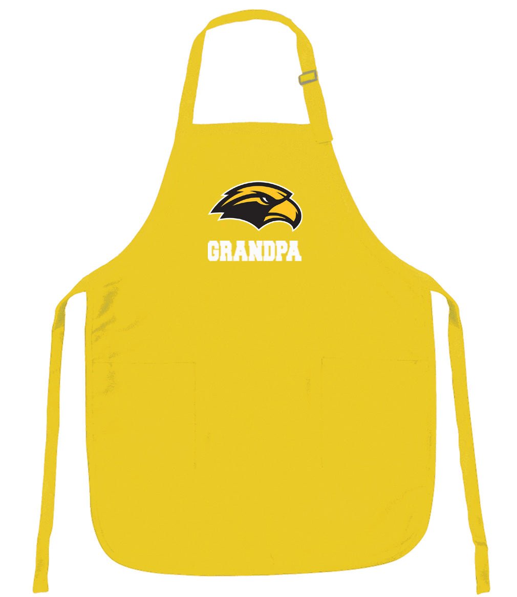 Southern Miss Apron USM Apron - Stain Resistant Fabric Grandpa on Yellow