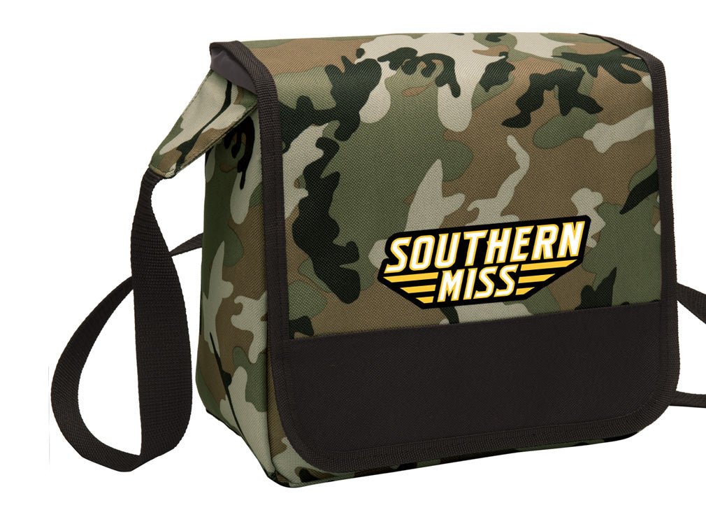 Southern Miss Lunch Bag USM Golden Eagles Cooler or Lunchbox Camo