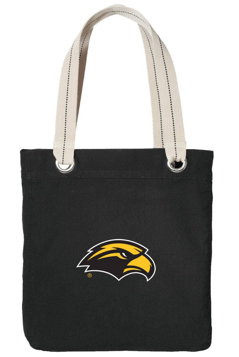 Southern Miss Tote Bag USM Deluxe Canvas Shoulder Bag