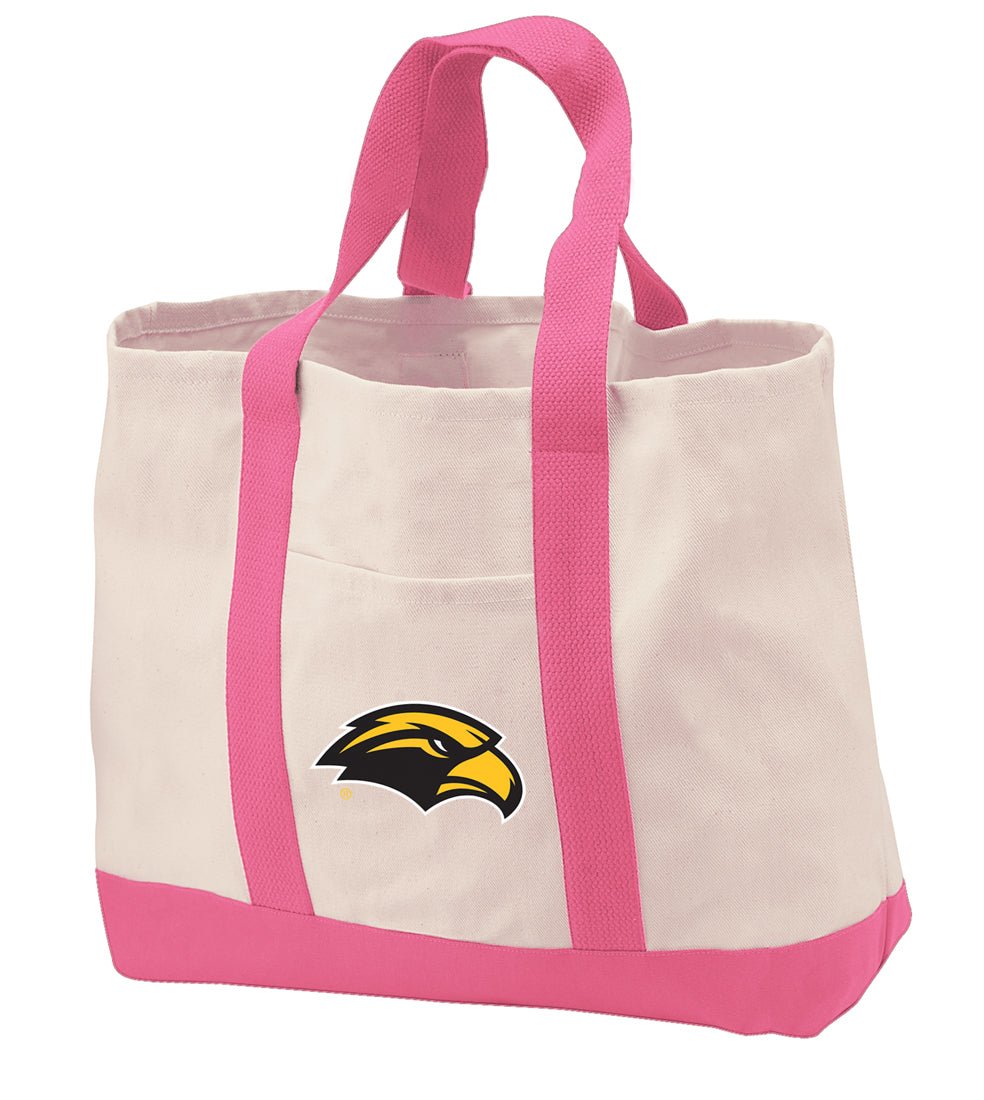 Southern Miss Canvas Tote Bag USM Classic Tote Pink