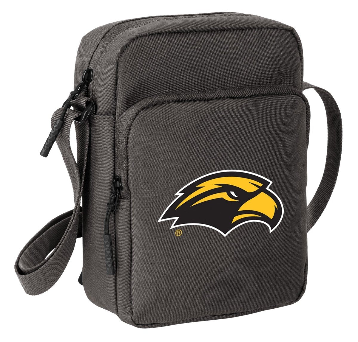 Southern Miss Crossbody Bag USM Golden Eagles Travel Sling Pack Gray - Eagle Logo