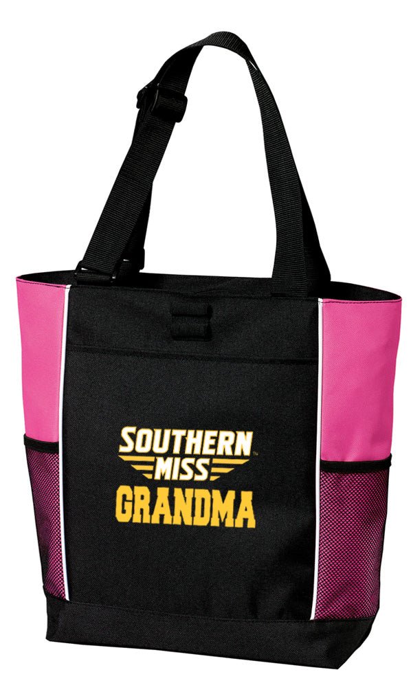 Southern Miss Tote Bag USM Golden Eagles Carryall Tote Grandma on Pink