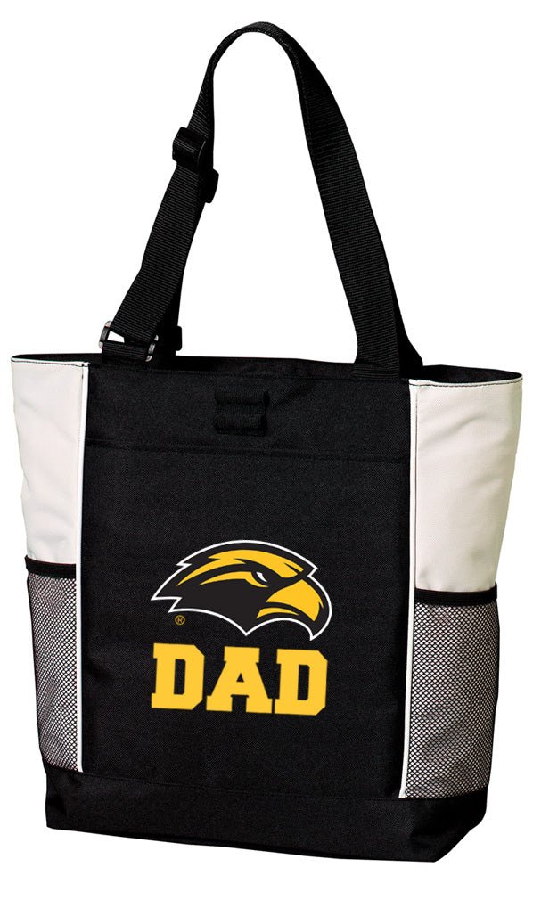 Southern Miss Tote Bag USM Carryall Tote Dad on White