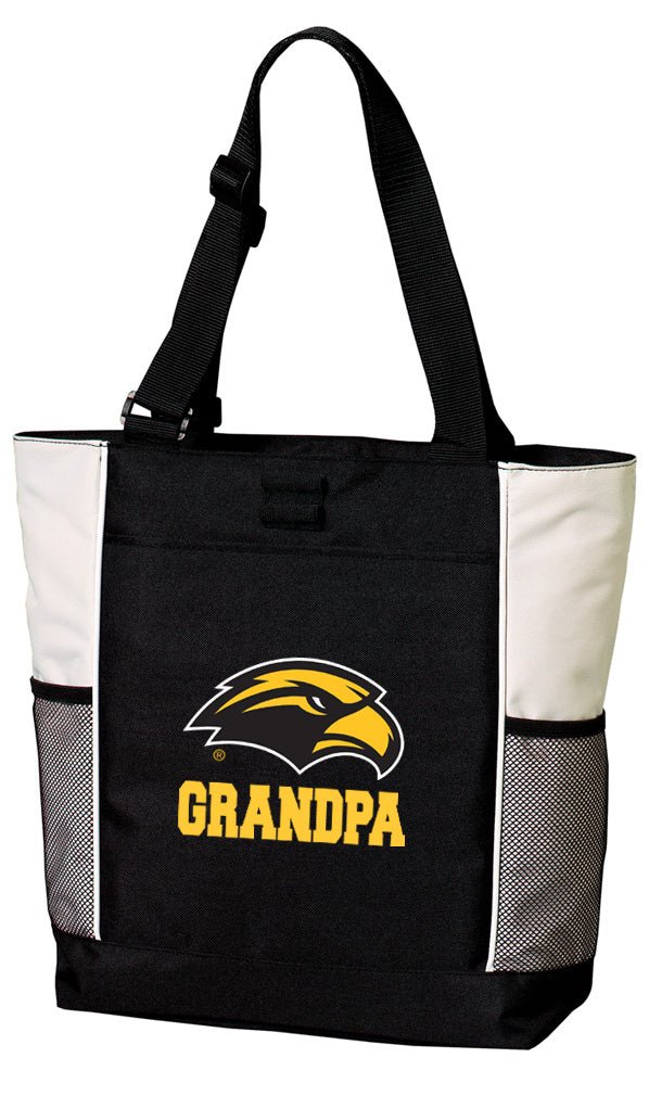 Southern Miss Tote Bag USM Carryall Tote Grandpa on White