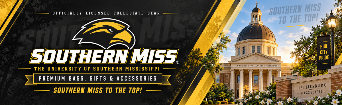Southern Miss Laptop Backpack Black and Gray