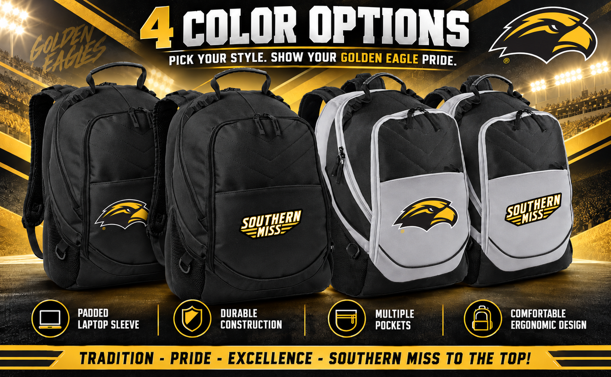 Southern Miss Laptop Backpack Black