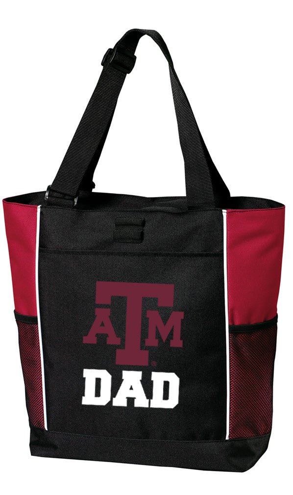 Texas A&M Tote Bag Aggies Carryall Tote Dad on Red