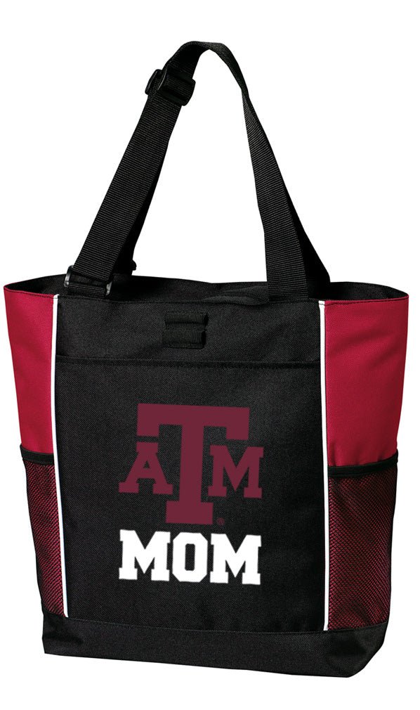 Texas A&M Tote Bag Aggies Carryall Tote Mom on Red
