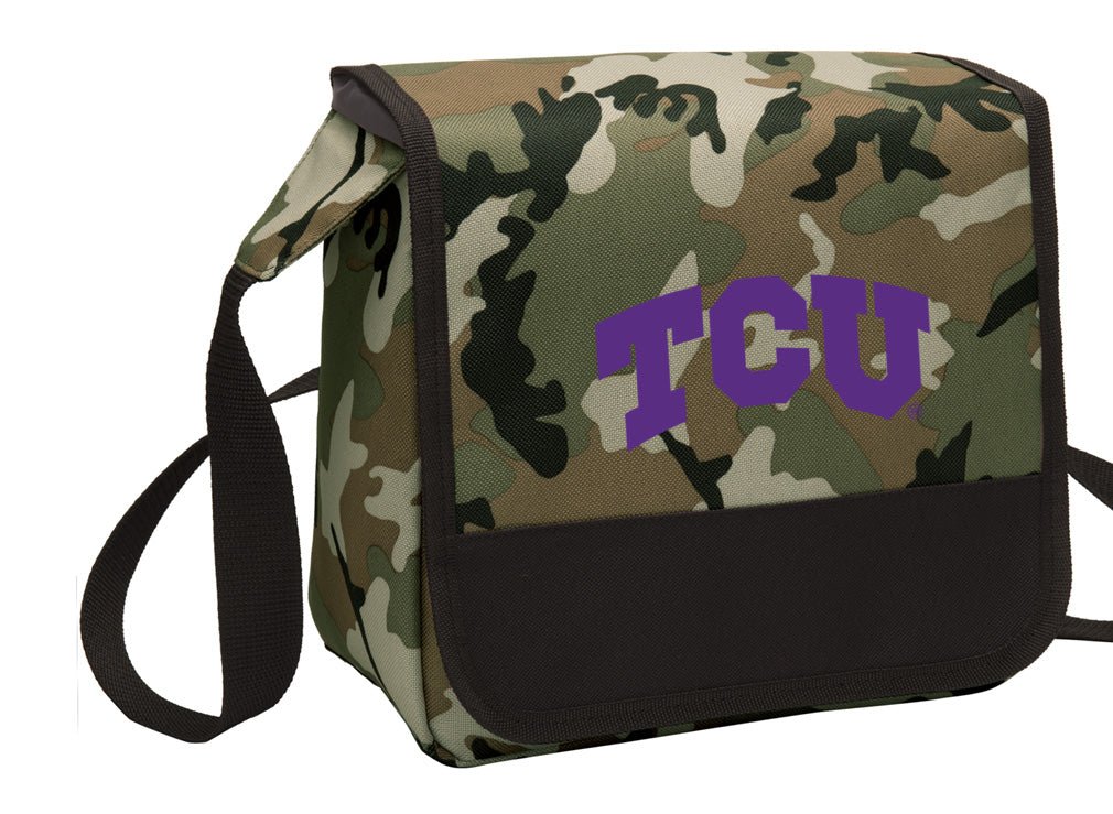 TCU Lunch Bag Texas Christian Cooler or Lunchbox Camo