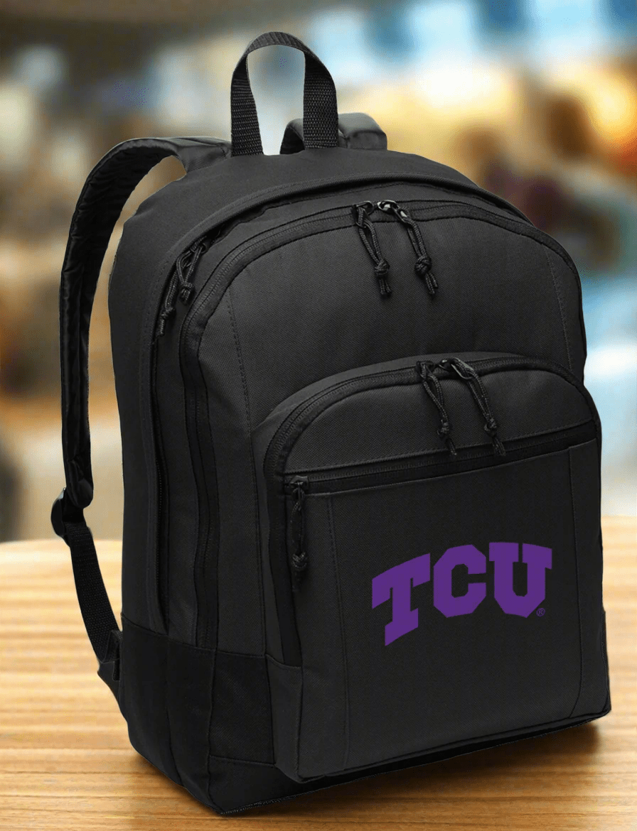 TCU Backpack Texas Christian Medium Classic Style Backpack