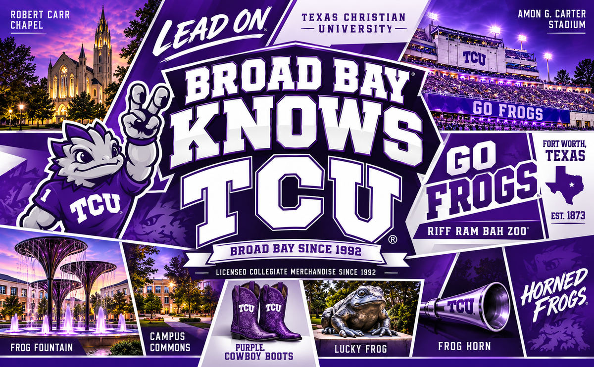 TCU Laptop Backpack – Official Texas Christian University Bookbag Black