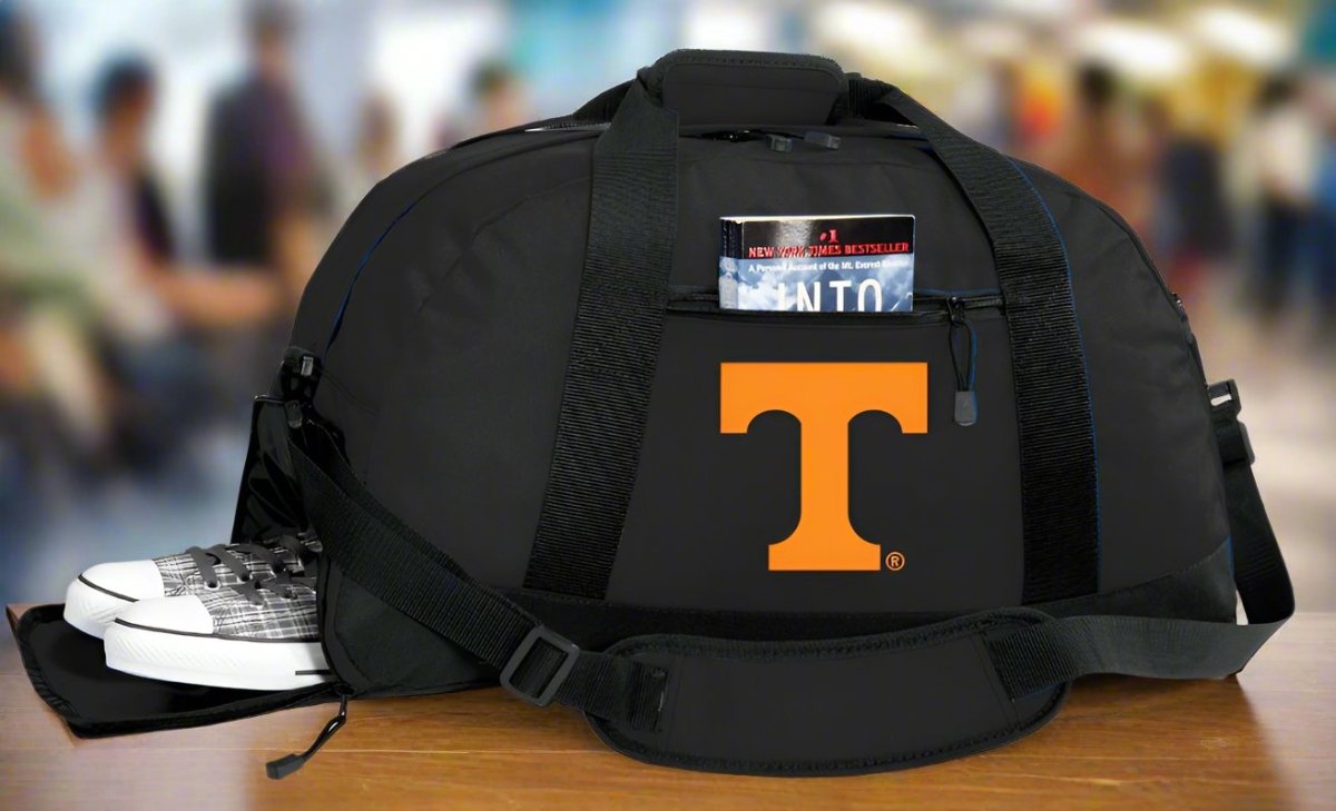 Tennessee Duffel Bag – Official Volunteers Medium Gym & Travel Bag with Shoe Pocket – 600D Polyester