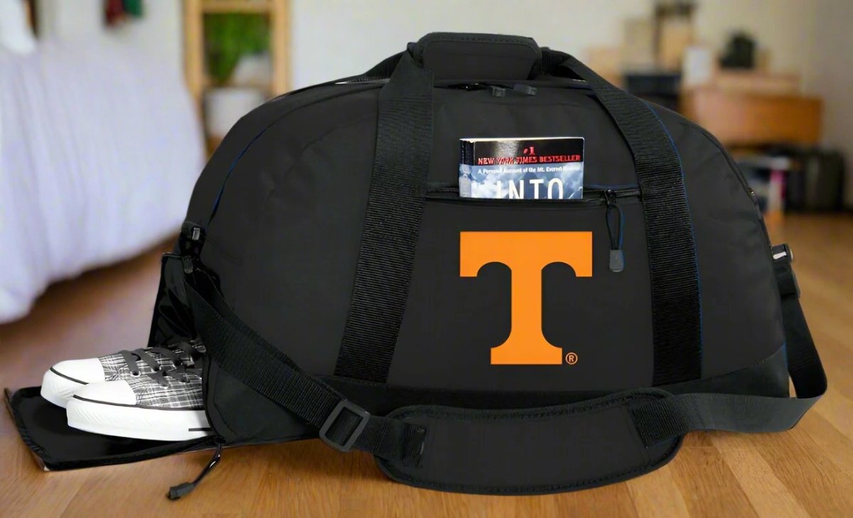 Tennessee Duffel Bag – Official Volunteers Medium Gym & Travel Bag with Shoe Pocket – 600D Polyester
