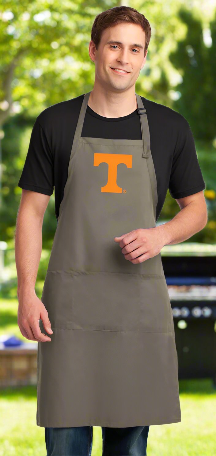 University of Tennessee Large Apron Official UT Vols Aprons - Adjustable with Pockets Khaki