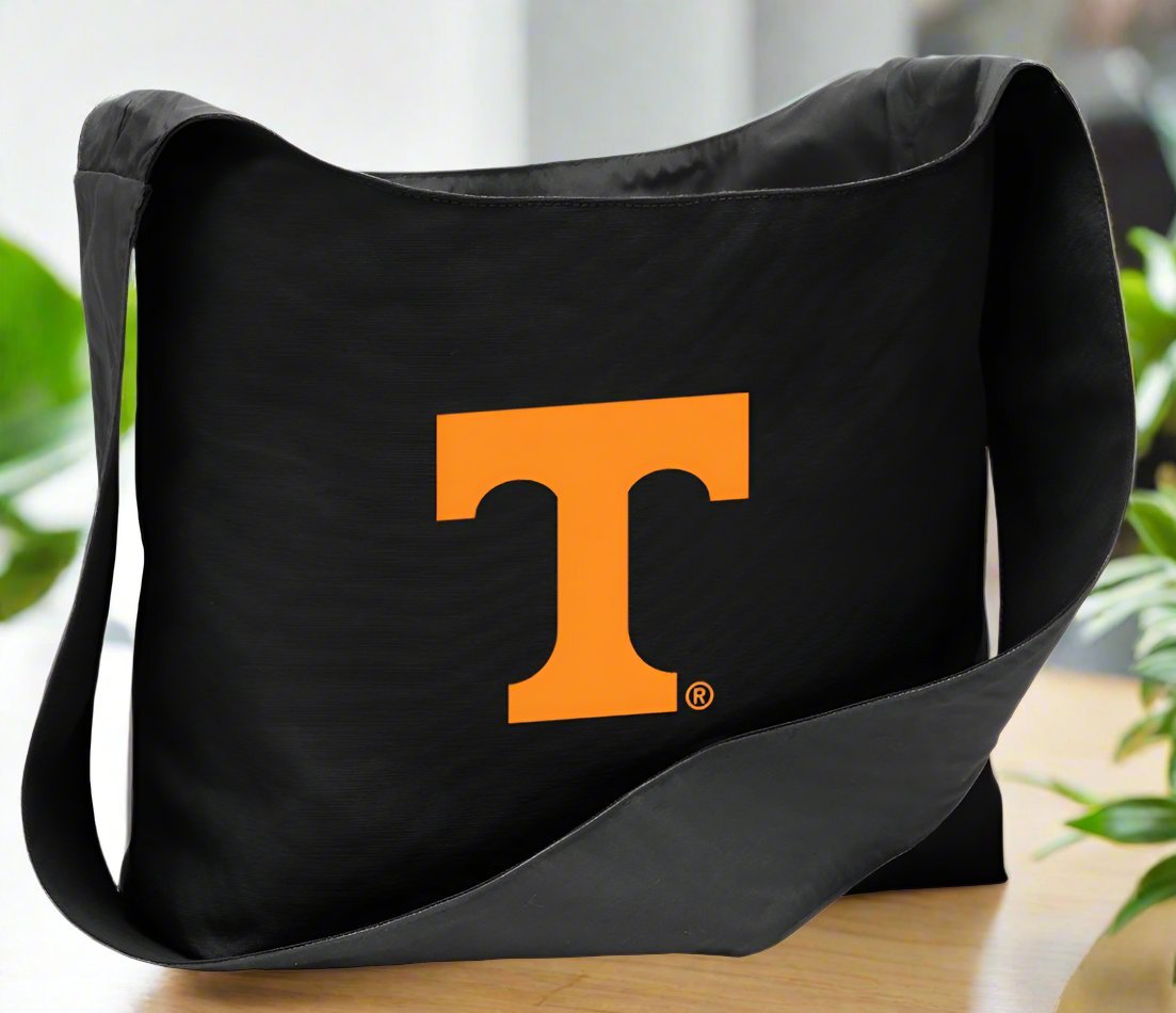 Tennessee Volunteers Crossbody Bag – UT Vols Cotton Canvas Shoulder Tote & Sling Bag Black Tennessee Shoulder Bag
