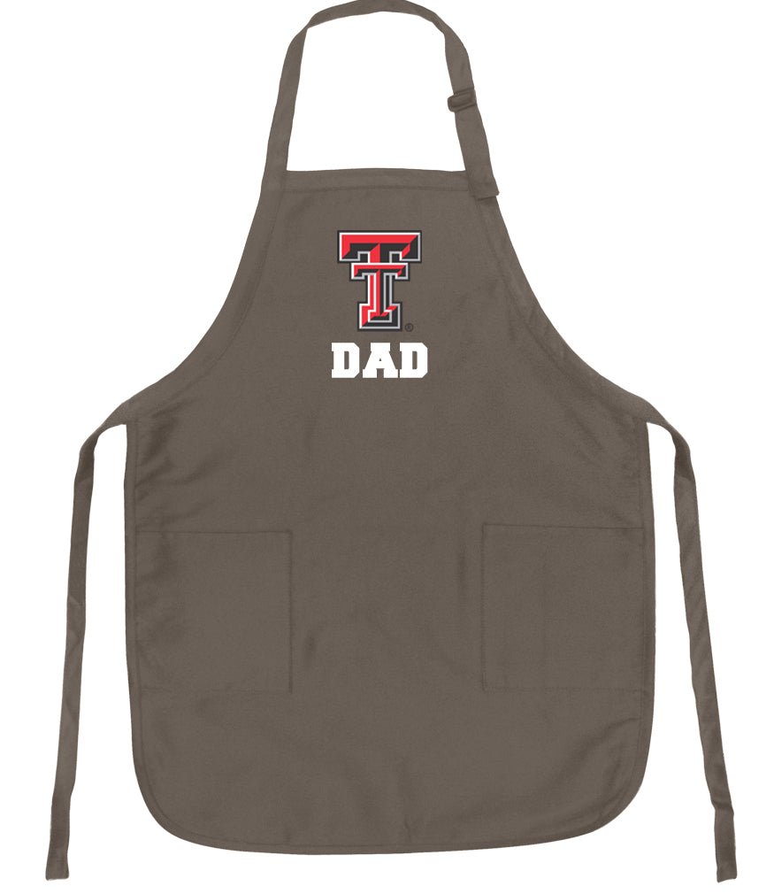 Texas Tech Apron Official TTU Aprons - Stain Resistant Fabric Dad on Khaki