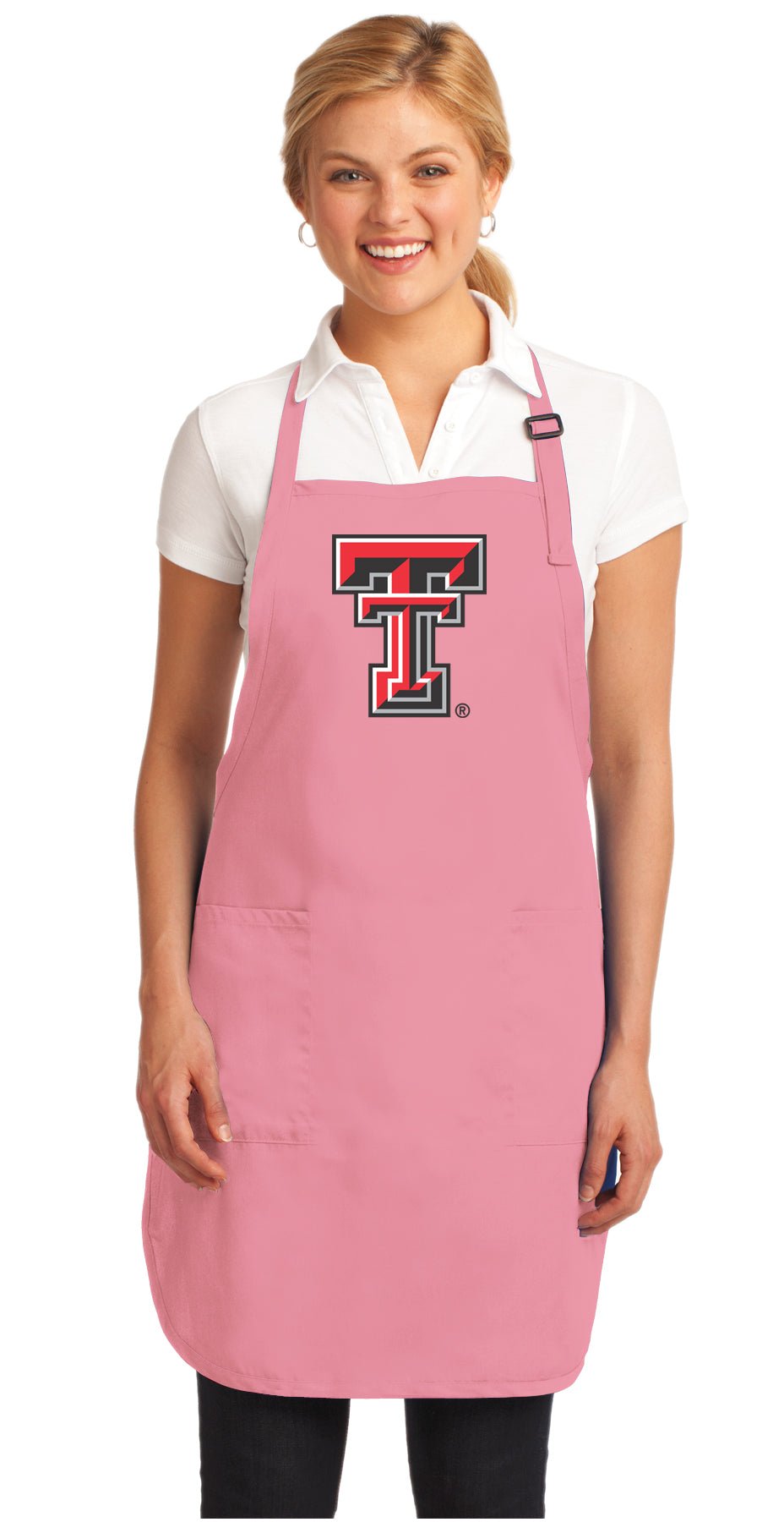 Texas Tech Apron Official TTU Aprons - Stain Resistant Fabric Pink