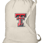 Texas Tech Laundry Bag – TTU Red Raiders Cotton Clothes Bag Tan
