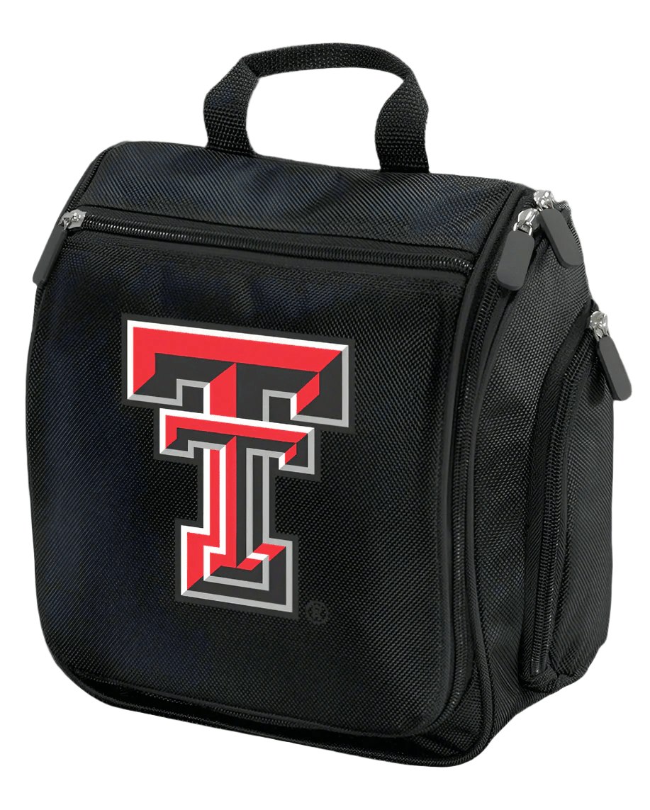Texas Tech Toiletry Bag – Official Red Raiders Travel Organizer for Students, Alumni & Fans Black