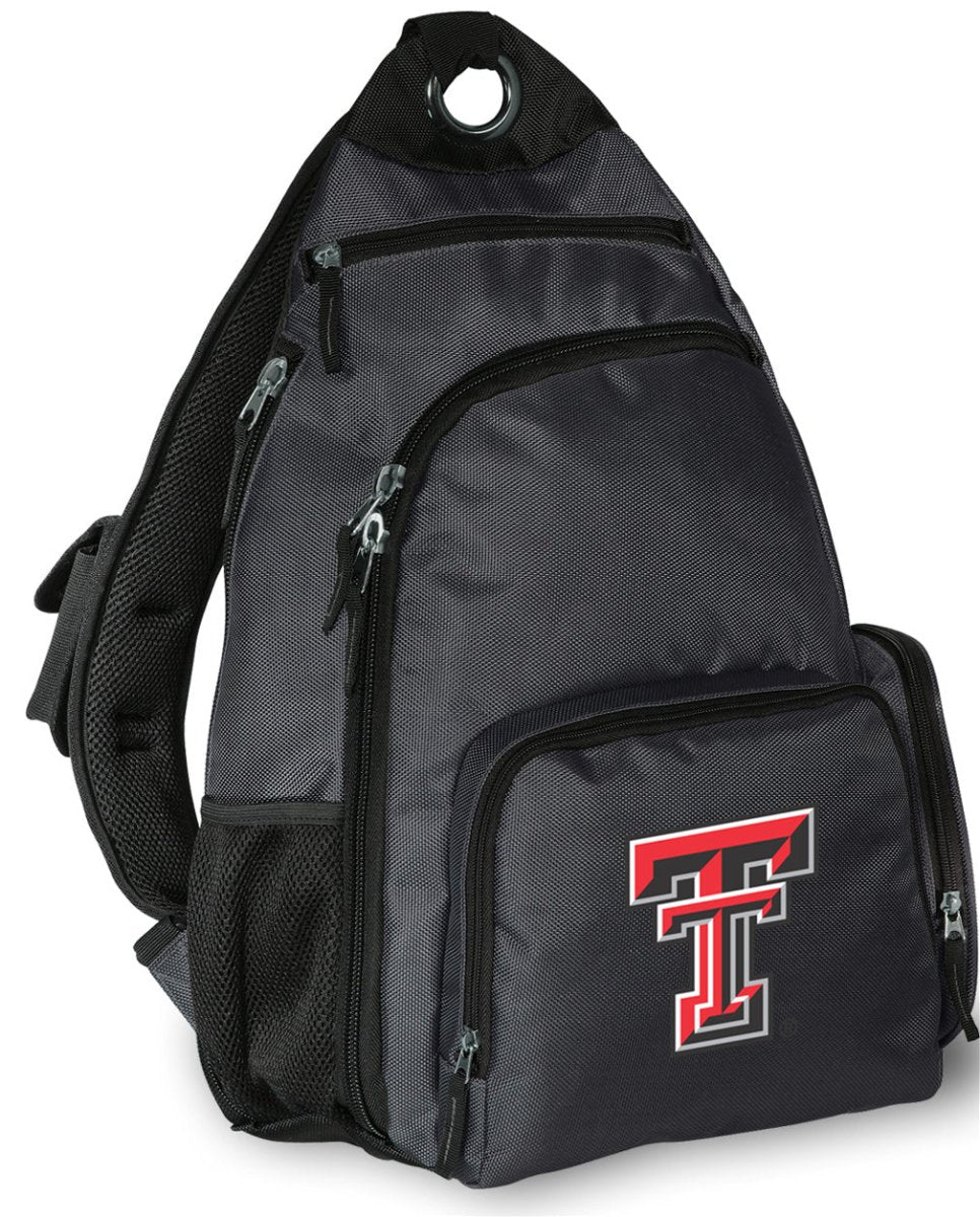 Texas Tech Sling Backpack TTU Crossbody Bag Gray