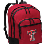 Texas Tech Backpack TTU Medium Classic Style Backpack Red
