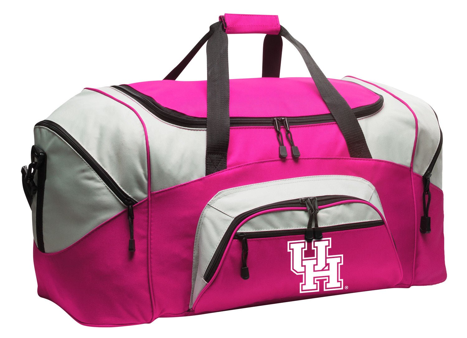 University of Houston Duffel Bag – UH Cougars Gym, Travel & Suitcase-Style Gear Bag Pink