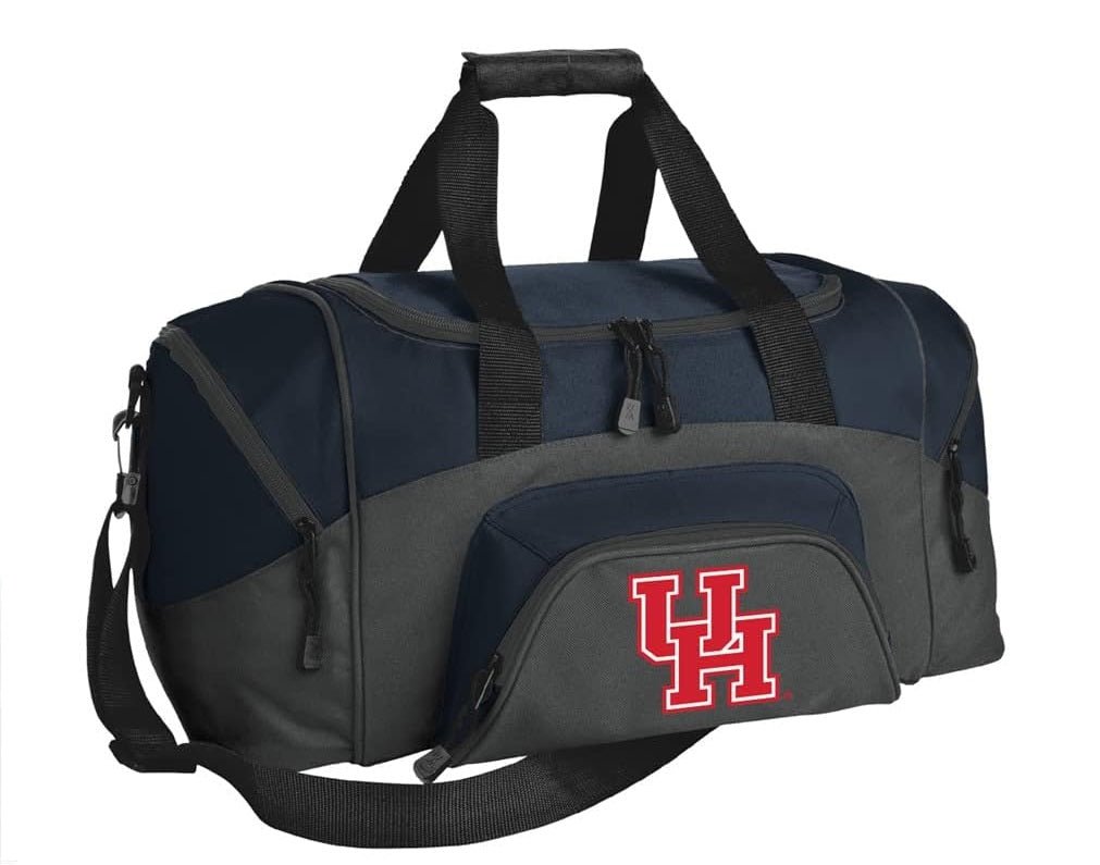 University of Houston Small Duffel Bag UH Carryon Suitcase or Gym Bag Navy