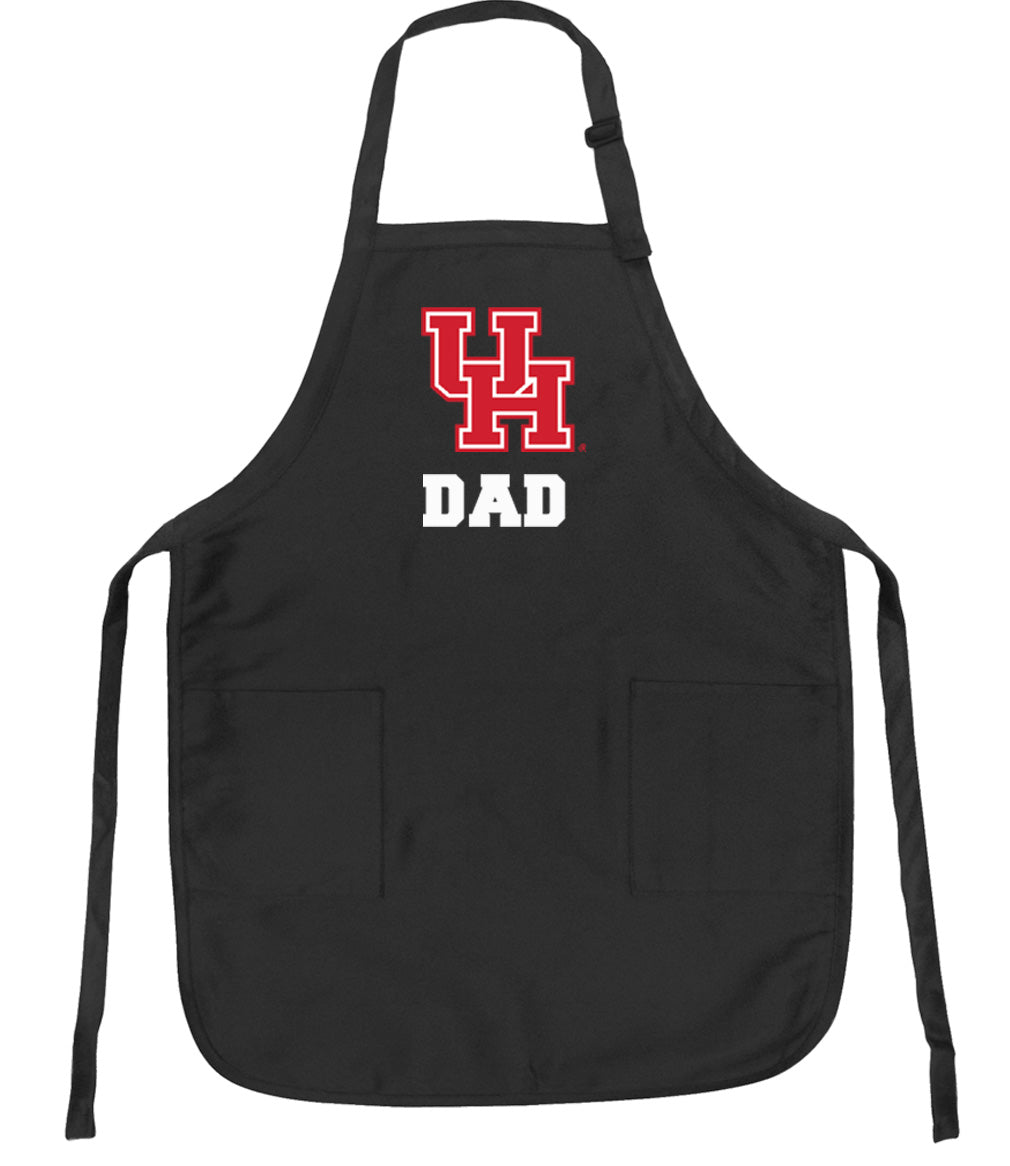 University of Houston Apron - Stain Resistant Fabric Dad on Black