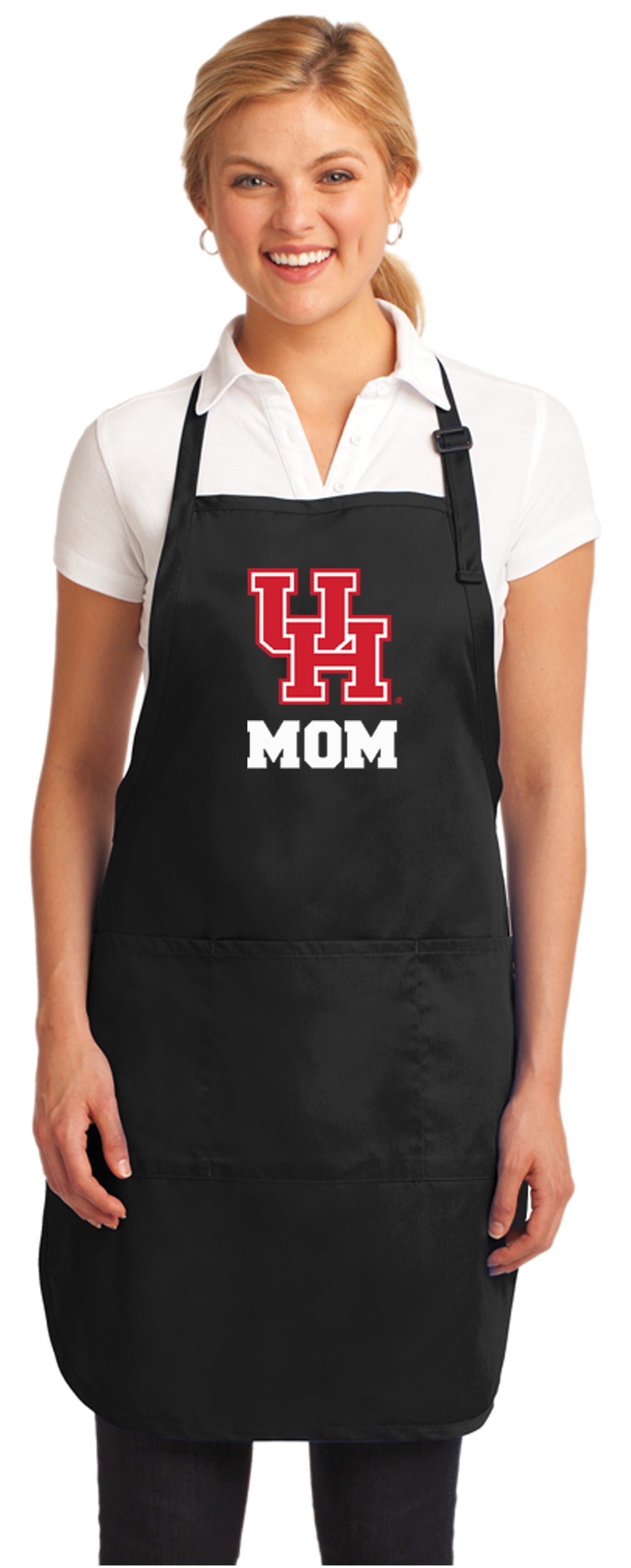 University of Houston Apron - Stain Resistant Fabric Mom on Black
