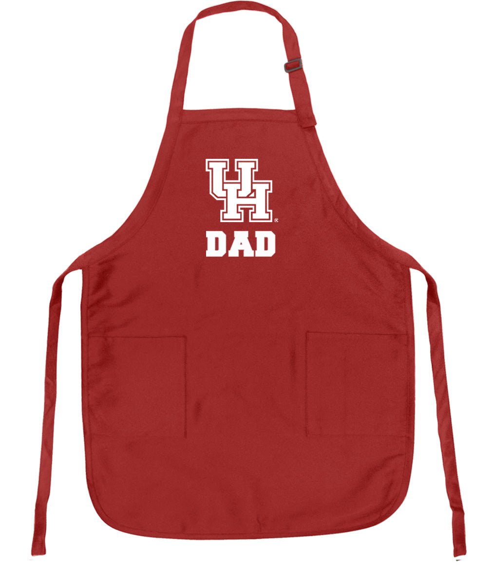 University of Houston Apron - Stain Resistant Fabric Dad on Red