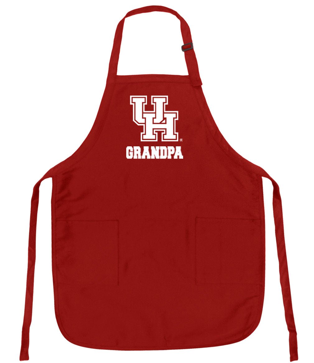 University of Houston Apron - Stain Resistant Fabric Grandpa on Red