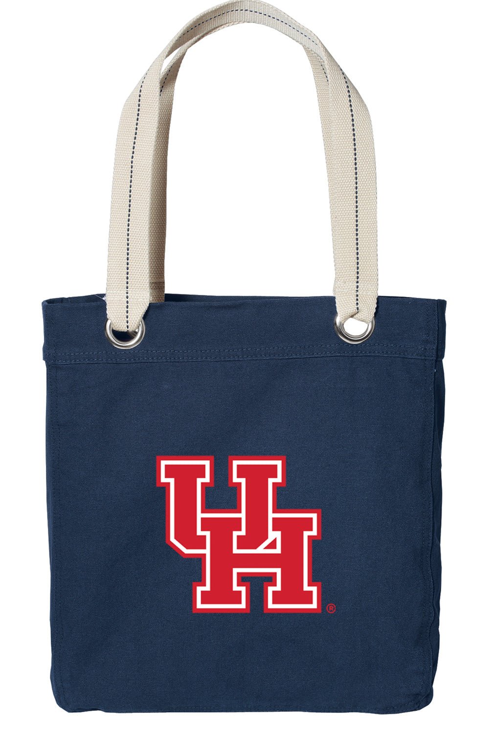 University of Houston Tote Bag UH Deluxe Canvas Shoulder Bag Navy