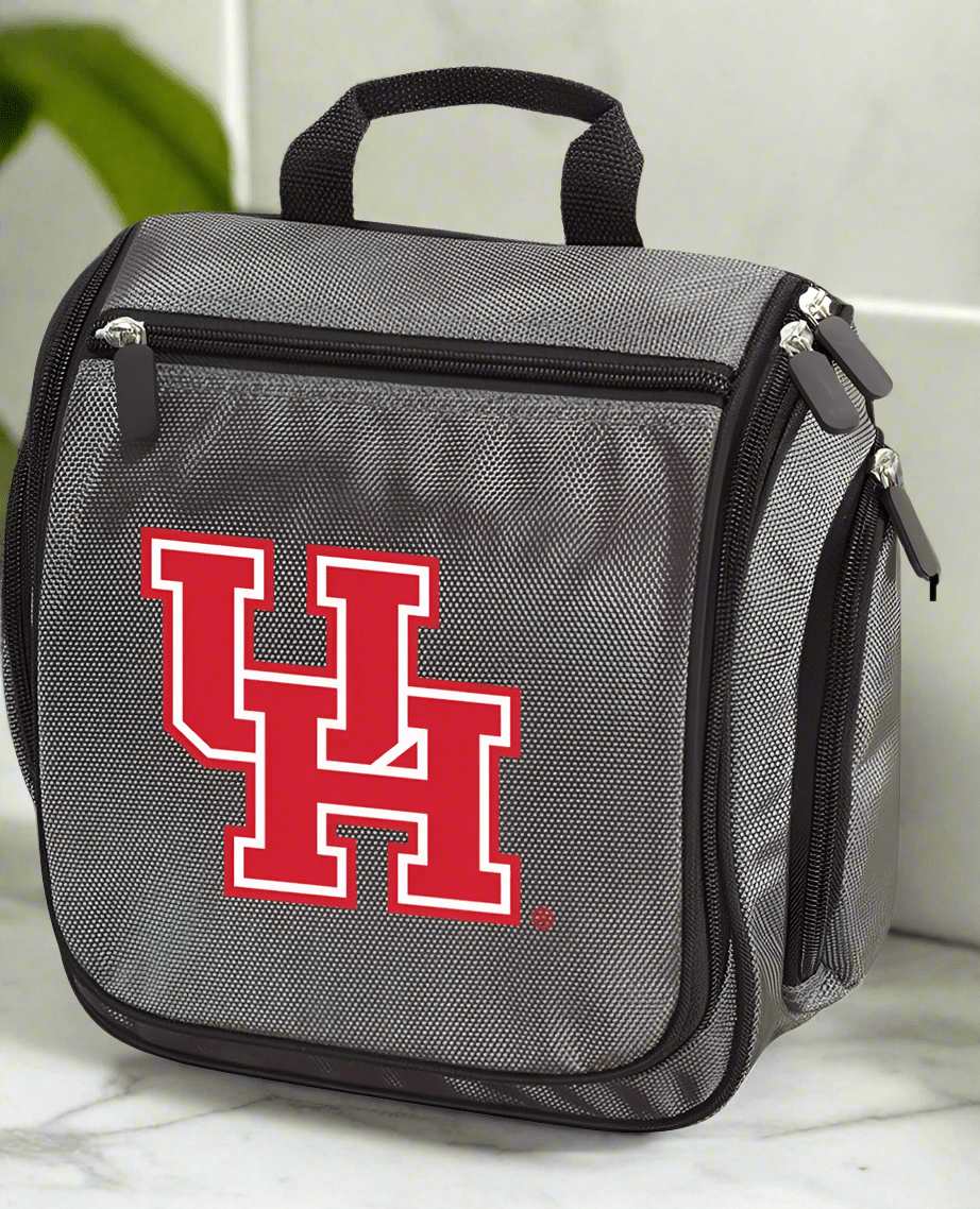 University of Houston Toiletry Bag or Mens UH Travel Shaving Kit Gray