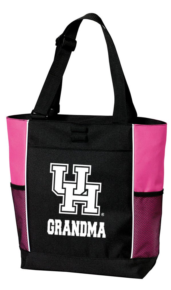 University of Houston Tote Bag Carryall Zippered Tote Grandma on Pink